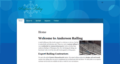 Desktop Screenshot of andersonrailing.net