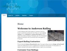 Tablet Screenshot of andersonrailing.net